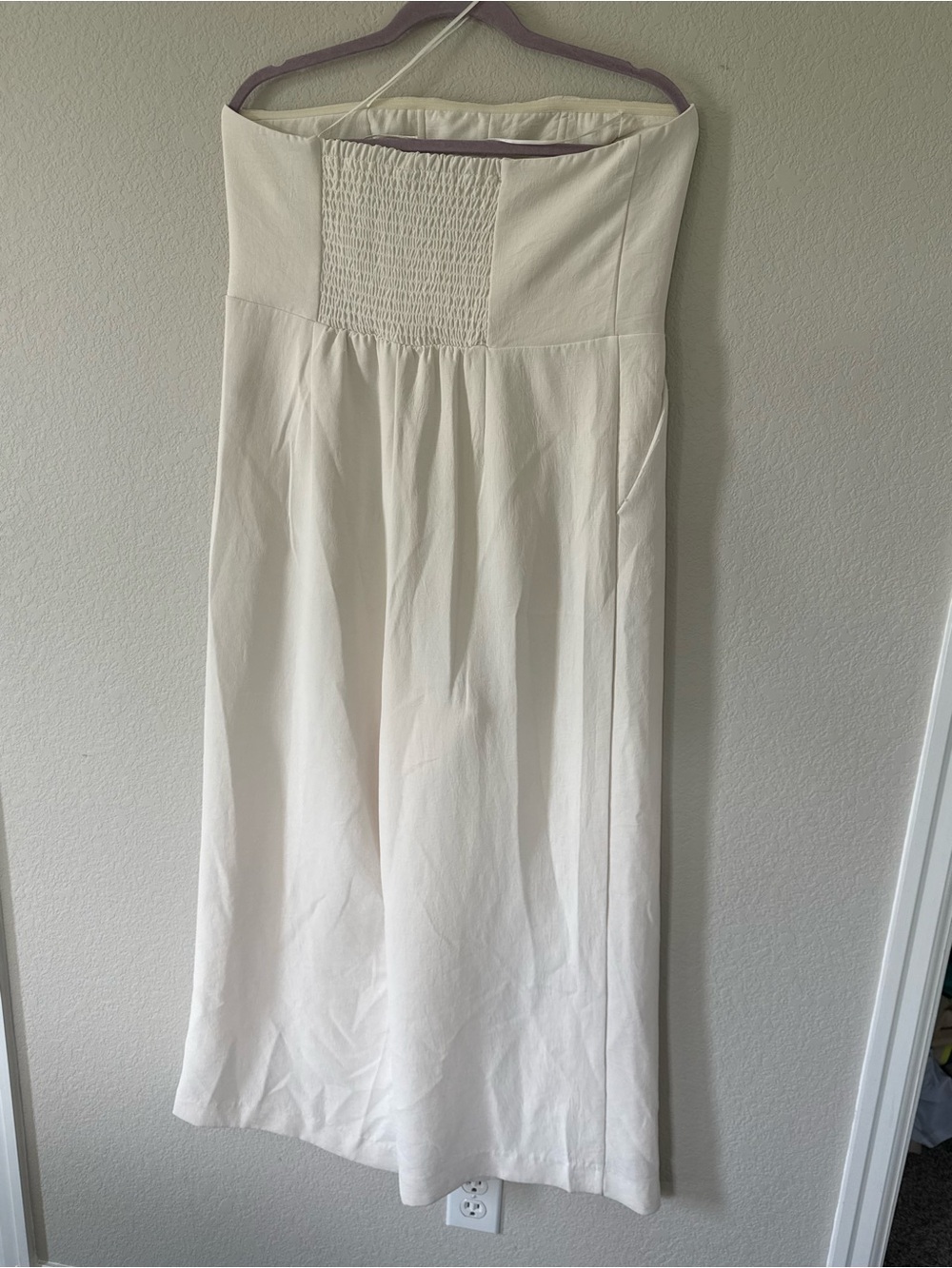 a new day White Strapless Wide-Leg Jumpsuit - Picture 3 of 5